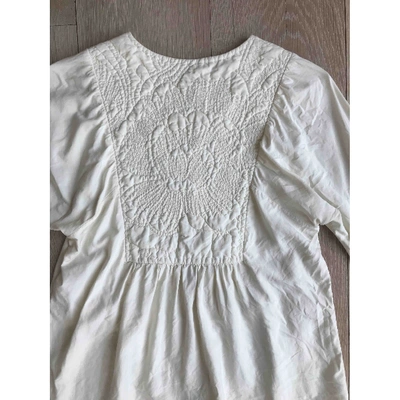 Pre-owned Gucci Silk Blouse In Ecru