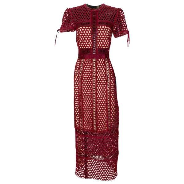 self portrait red dress