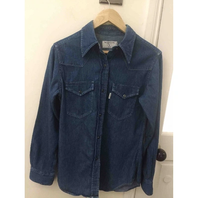 Pre-owned Valentino Blue Denim - Jeans Jacket