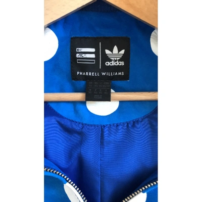 Pre-owned Adidas X Pharrell Williams Blue Leather Jacket