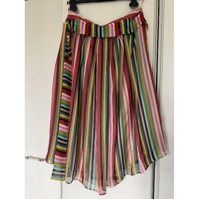 Pre-owned N°21 Silk Mid-length Skirt In Multicolour