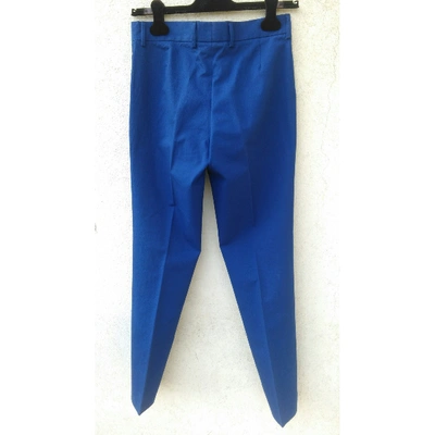 Pre-owned Bottega Veneta Straight Pants In Blue