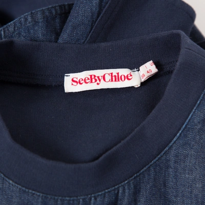 Pre-owned See By Chloé Blue Cotton Top
