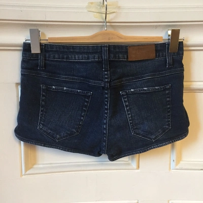 Pre-owned Iro Blue Cotton - Elasthane Shorts