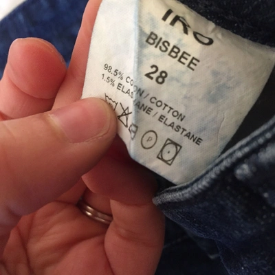 Pre-owned Iro Blue Cotton - Elasthane Shorts