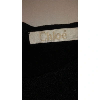 Pre-owned Chloé Mini Dress In Black