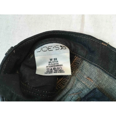 Pre-owned Joe's Blue Cotton - Elasthane Jeans