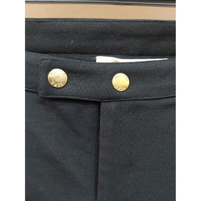 Pre-owned Michael Kors Black Cotton Trousers