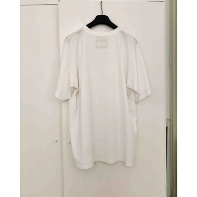 Pre-owned Moschino White Cotton Top