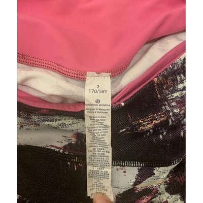 Pre-owned Lululemon Multicolour Cloth Trousers