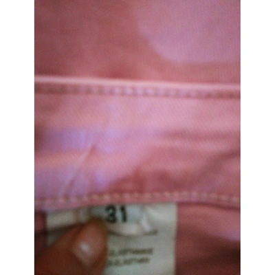 Pre-owned Etienne Aigner Straight Jeans In Pink