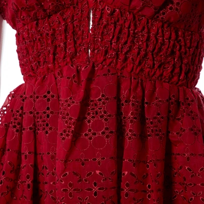 Pre-owned Self-portrait Mini Dress In Red