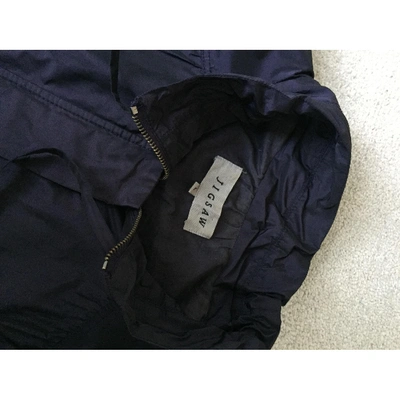 Pre-owned Jigsaw Trench Coat In Navy
