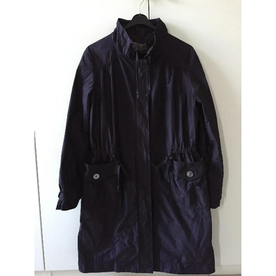 Pre-owned Jigsaw Trench Coat In Navy