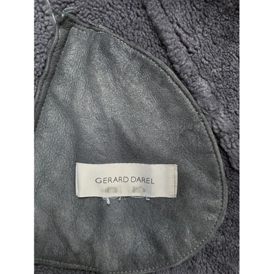 Pre-owned Gerard Darel Grey Shearling Jacket