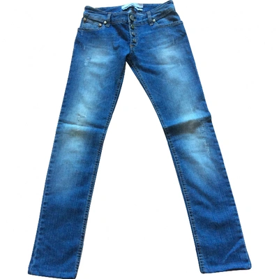 Pre-owned Elisabetta Franchi Slim Jeans In Blue