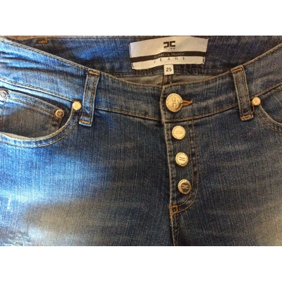 Pre-owned Elisabetta Franchi Slim Jeans In Blue