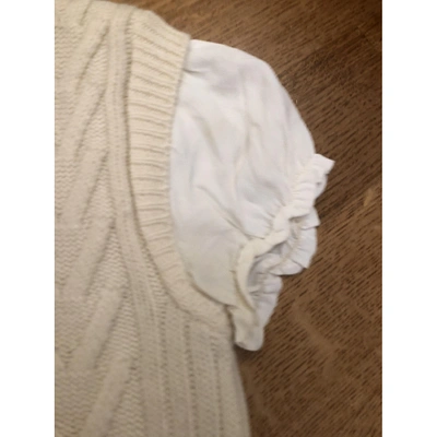 Pre-owned Valentino Wool Jumper In White