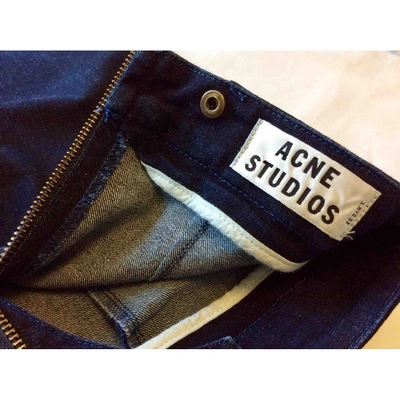 Pre-owned Acne Studios Slim Jeans In Blue