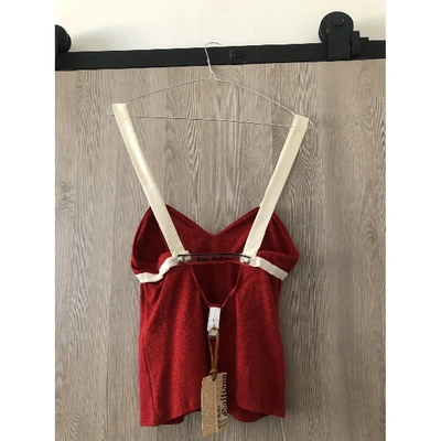 Pre-owned John Galliano Vest In Red