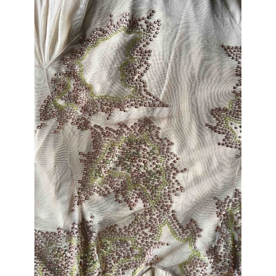 Pre-owned Topshop Unique Mid-length Dress In Beige