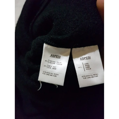 Pre-owned Aspesi Black Wool Coat