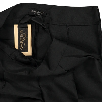 Pre-owned Giambattista Valli Straight Pants In Black