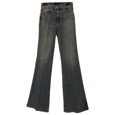 Pre-owned Khaite Blue Cotton Jeans