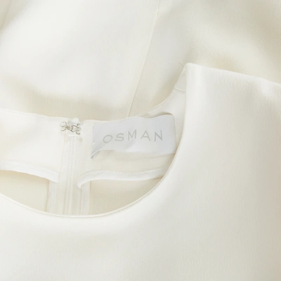 Pre-owned Osman White Viscose Top