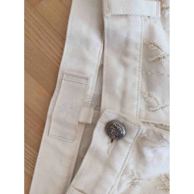 Pre-owned Etro White Cotton Jeans