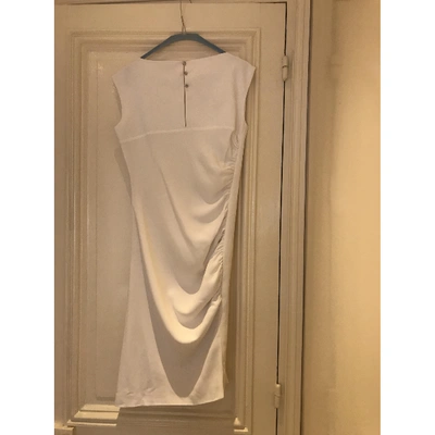 Pre-owned Azzaro Mid-length Dress In White