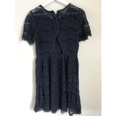 Pre-owned Suncoo Blue Lace Dress