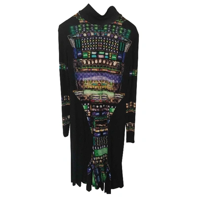 Pre-owned Peter Pilotto Wool Mid-length Dress In Black