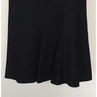 Pre-owned Armani Collezioni Wool Mid-length Skirt In Blue