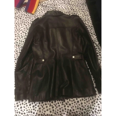 Pre-owned Dolce & Gabbana Black Leather Leather Jacket
