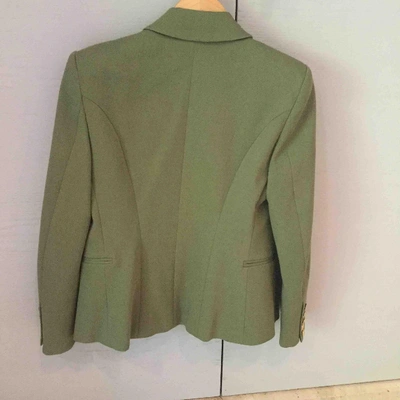 Pre-owned Pierre Balmain Green Cotton Jacket