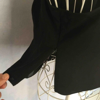 Pre-owned Armani Collezioni Silk Camisole In Black
