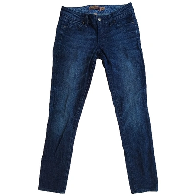 Pre-owned Paige Jeans Blue Cotton Jeans