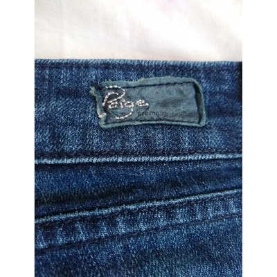 Pre-owned Paige Jeans Blue Cotton Jeans