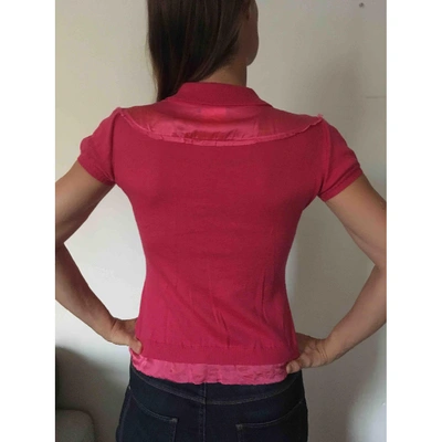 Pre-owned Costume National Pink Cotton  Top