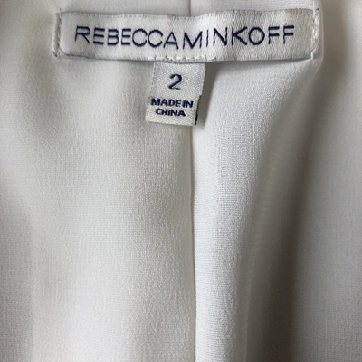 Pre-owned Rebecca Minkoff White Silk Jacket