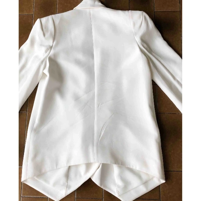 Pre-owned Rebecca Minkoff White Silk Jacket