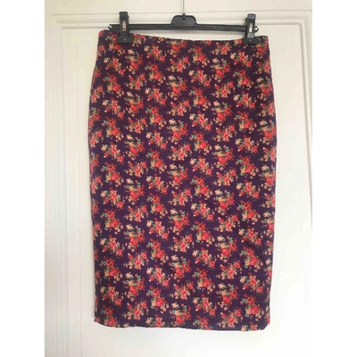 Pre-owned Roseanna Silk Mid-length Skirt In Purple