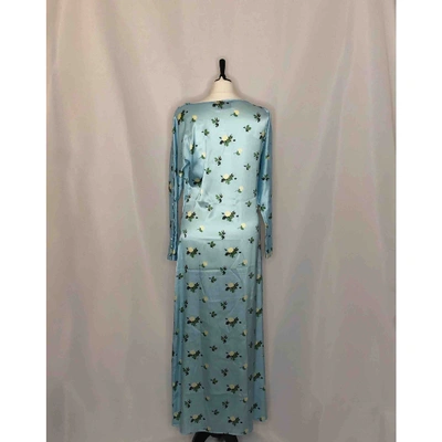 Pre-owned Bernadette Blue Silk Dress