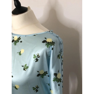 Pre-owned Bernadette Blue Silk Dress