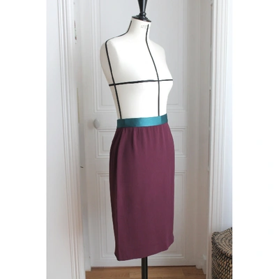 Pre-owned Lanvin Mid-length Skirt In Purple