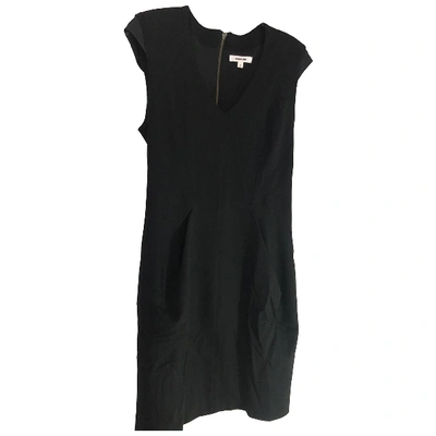 Pre-owned Helmut Lang Wool Mid-length Dress In Black