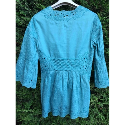 Pre-owned Catherine Malandrino Tunic In Turquoise