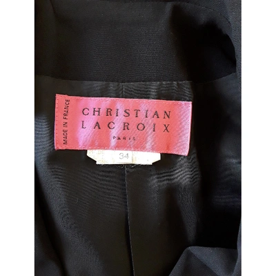 Pre-owned Christian Lacroix Navy Cotton Jacket