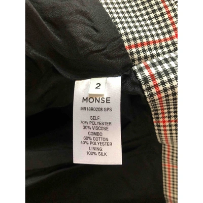 Pre-owned Monse Silk Blazer In Grey
